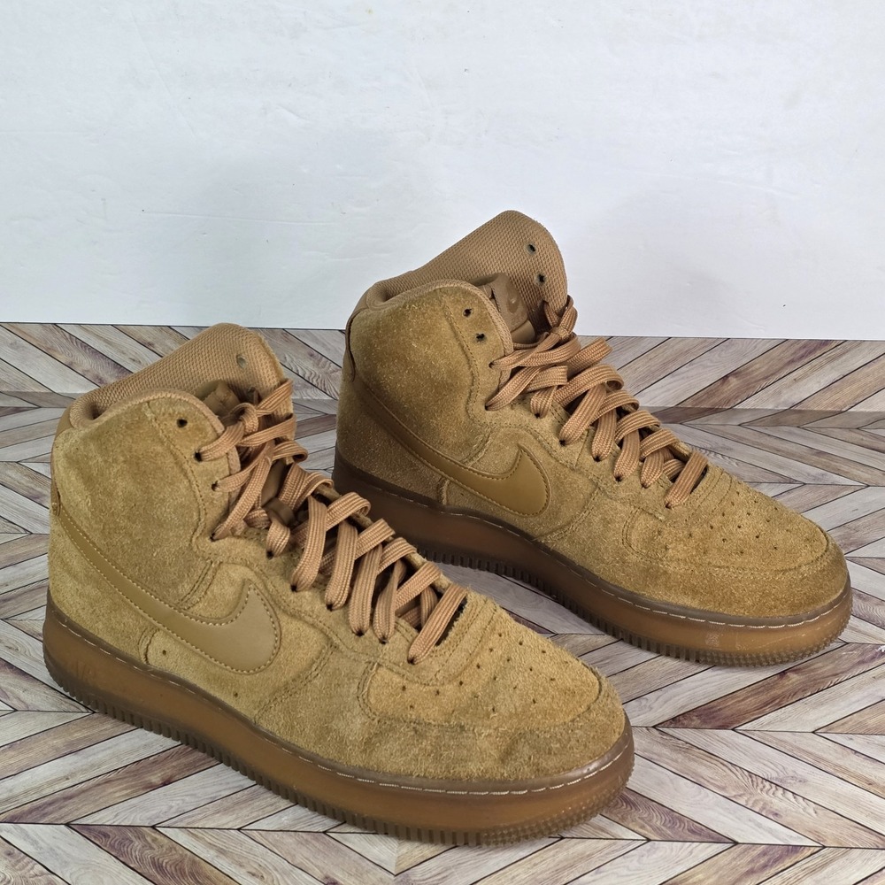 Nike Air Force 1 High LV8 3 Shoes Wheat Light Brown Size 7Y Style CK0262 700